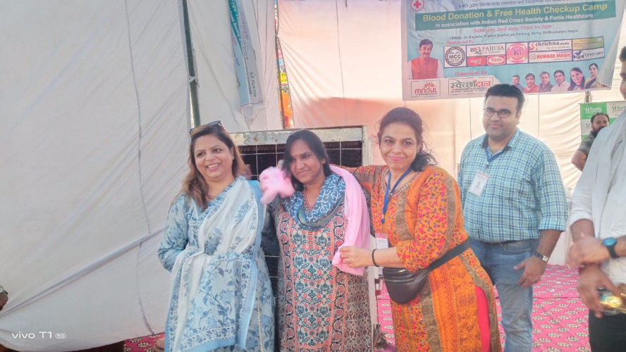 Health and Blood Donation Camp